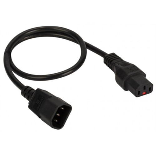Шнур питания Lanmaster LAN-PP13L/14-1.8-BK C13-С14 проводник.:3x0.75мм2 1.8м 220В 10А черный