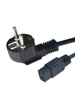 Кабель питания для UPC Cablexpert PC-186-C19, 1.8м, Schuko-С19, 16А, Сечение провода: 1,5 мм2, черный, с заземлением {50}