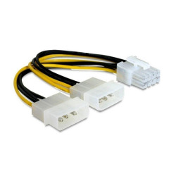 Разветвитель питания Cablexpert CC-PSU-81, 2хMolex-PCI-Express 8pin, для подключения в/к PCI-Е (8pin) к б/п ATX {500} (087322)