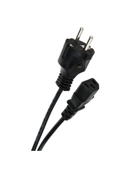 Кабель/ Кабель компьютер - розетка 220V <1.8м> (Европейский стандарт)  <TP021-1.8-BK>