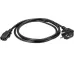 Кабель/ Кабель комп - розетка 220V EU (угловой)<VDE> 3GX1,5mm2, 1,8m, медь, Telecom <TY021-CU1.5-1.8M>