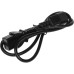 Шнур питания Lanmaster LAN-PP19/14-1.0-BK проводник.:3x0.75мм2 1м 220В 10А черный