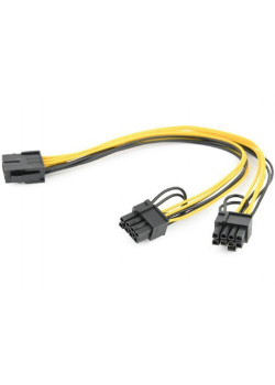 Кабель питания  Cablexpert CC-PSU-85 PCI-Express 6-пин на 6+2 пин x 2 шт., 0.3 м (099981) {500}