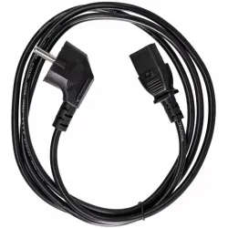 Кабель/ Кабель комп - розетка 220V EU (угловой)<VDE> 3GX0,75mm2, 1,8m, медь, Telecom <TY021-CU0.75-1.8M>