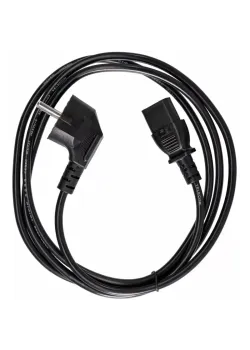 Кабель/ Кабель комп - розетка 220V EU (угловой)<VDE> 3GX0,75mm2, 1,8m, медь, Telecom <TY021-CU0.75-1.8M>