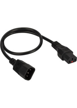Шнур питания Lanmaster LAN-PP13L/14-1.5-BK C13-С14 проводник.:3x0.75мм2 1.5м 220В 10А черный