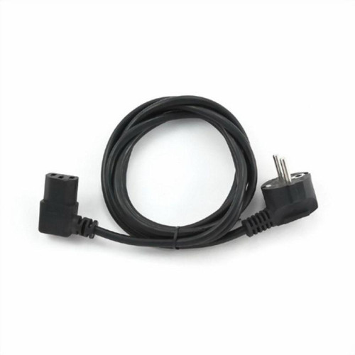 Кабель питания Cablexpert PC-186A-VDE, 1.8м, Schuko- C13, VDE, 10А, Сечение провода: 0,75 мм2, черный, угловой разъем, с заземлением, пакет {100}