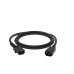 GCR Кабель питания PROF удлинитель 1.0m, С13 - С14, черный, 3*1,0mm, GCR-54335