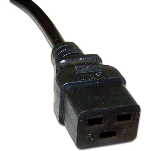 Шнур питания Lanmaster LAN-PP19/20-0.5-BK C19-C20 проводник.:3x1.5мм2 0.5м 250В 16А черный