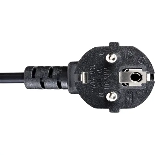 Кабель/ Кабель комп - розетка 220V EU (угловой)<VDE> 3GX1,5mm2, 1,8m, медь, Telecom <TY021-CU1.5-1.8M>