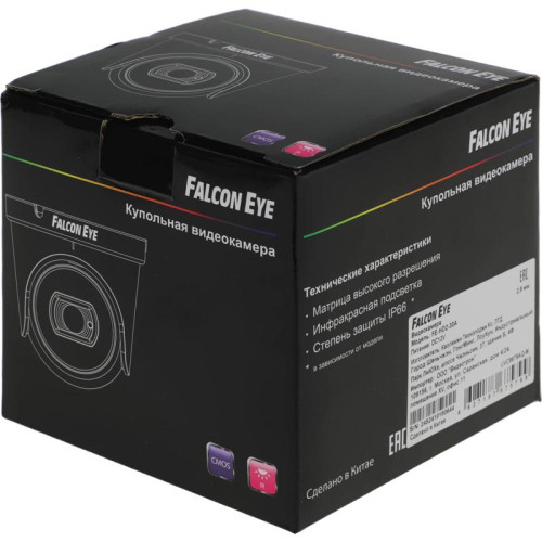 Камера видеонаблюдения аналоговая Falcon Eye FE-HD2-30A 2.8-2.8мм HD-CVI HD-TVI цв. корп.:белый