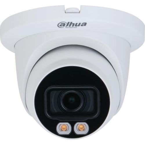 Уличная купольная IP-видеокамера Full-color с ИИ 4Мп; 1/1.8 CMOS; объектив 2.8мм; WDR(140дБ); чувствительность 0.0005лк@F1.0; сжатие: H.265+ H.265 H.264+ H.264 MJPEG; 3 потока до 4Мп(26881520)@25к/с; видеоаналитика: SMD пересечение линии контроль зоны дет