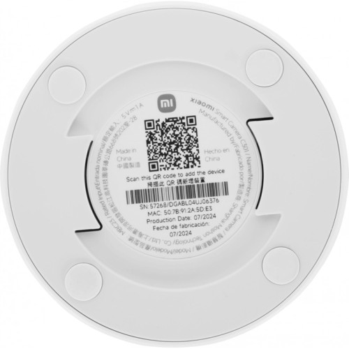 Камера видеонаблюдения IP Xiaomi C301 2.8-2.8мм цв. корп.:белый/черный (BHR8683GL)