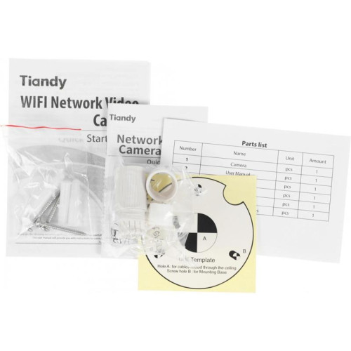 Камера видеонаблюдения IP Tiandy TC-C32WN I5/Y/WIFI/2.8mm/V4.1 2.8-2.8мм цв. корп.:белый (TC-C32WN I5/Y/WIFI/2.8/V4.1)