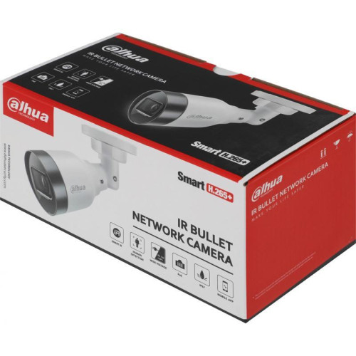 Камера видеонаблюдения IP Dahua DH-IPC-HFW1230S1P-0280B-S6 2.8-2.8мм цв. корп.:белый