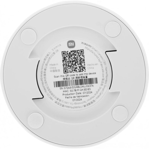 Камера видеонаблюдения IP Xiaomi C301 2.8-2.8мм цв. корп.:белый/черный (BHR8683GL)