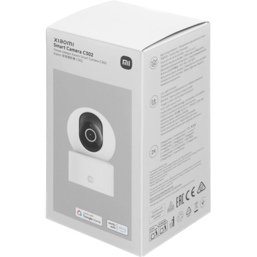 Камера видеонаблюдения IP Xiaomi C302 Wi-Fi 3.9-3.9мм цв. корп.:белый (BHR08SVGL)