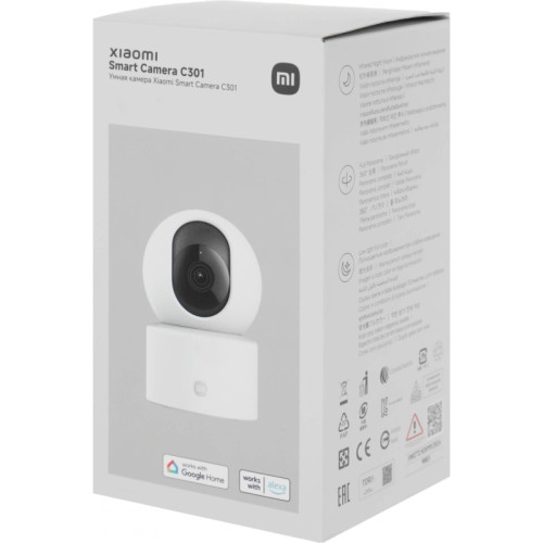 Камера видеонаблюдения IP Xiaomi C301 2.8-2.8мм цв. корп.:белый/черный (BHR8683GL)