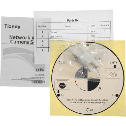 Камера видеонаблюдения IP Tiandy TC-C32HN I3/E/Y/C/2.8mm/V4.2 2.8-2.8мм корп.:белый (TC-C32HN I3/E/Y/C/2.8/V4.2)