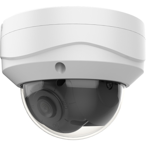 2 Мп уличная купольная IP-камера с EIR-подсветкой до 30м матрица 1/2.8 Progressive Scan CMOS день/ночь механический ИК-фильтр сжатие H.265/H.265+/H.264/H.264+/MJPEG  разрешение 1920×1080@25к/с 0.01лк@F1.2 фиксированный объектив 2.8мм с уголом обзора 114WD