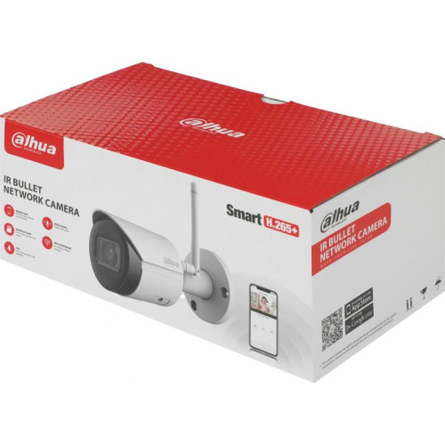 Камера видеонаблюдения IP Dahua DH-IPC-HFW1430DSP-SAW-0360B Wi-Fi 2.8-3.6мм цв. корп.:белый/черный