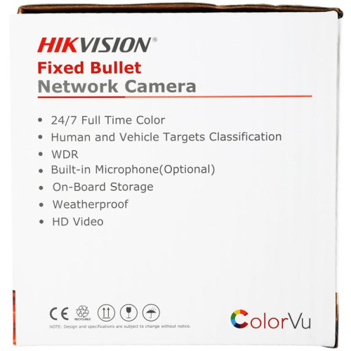 Камера видеонаблюдения IP Hikvision DS-2CD2047G2-LU(C)(4MM) 4-4мм цв. корп.:белый