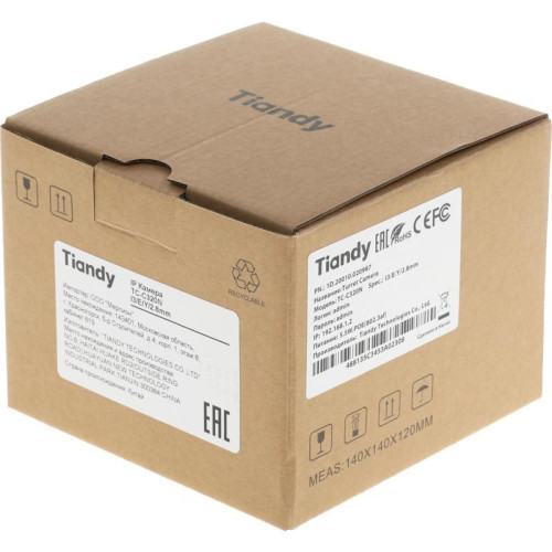 Камера видеонаблюдения IP Tiandy AK TC-C320N I3/E/Y/2.8mm 2.8-2.8мм цв. корп.:белый