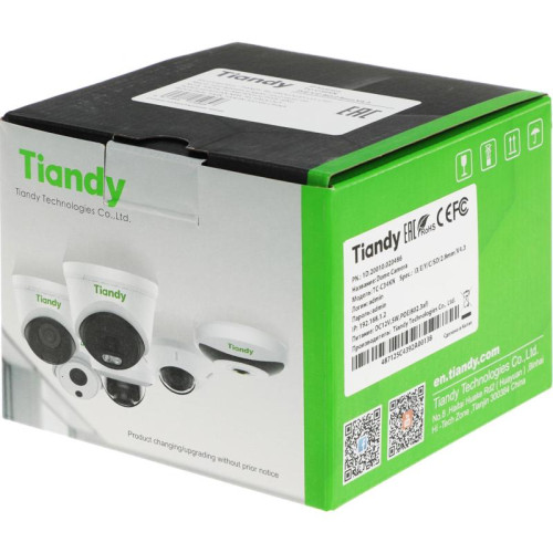 Камера видеонаблюдения IP Tiandy TC-C34KN I3/E/Y/C/SD/2.8mm/V4.3 2.8-2.8мм цв. корп.:белый (TC-C34KN I3/E/Y/C/SD/2.8/V4.3)