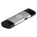 Устройство чтения карт памяти USB 2.0/Type C Digma CR-CU2520-G серый Устройство чтения карт памяти USB 2.0/Type C Digma CR-CU2520-G серый