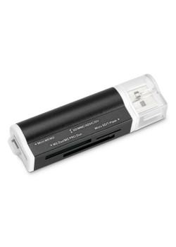 Устройство чтения карт памяти USB2.0 Buro BU-CR-3101 черный