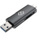Устройство чтения карт памяти USB 2.0/Type C Digma CR-CU2520-G серый Устройство чтения карт памяти USB 2.0/Type C Digma CR-CU2520-G серый