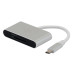 Устройство чтения карт памяти USB Type-C Digma CR-C2501-S серебристый Устройство чтения карт памяти USB Type-C Digma CR-C2501-S серебристый