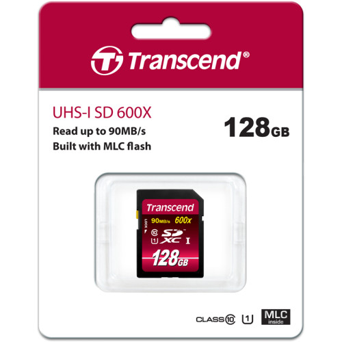 Карта памяти/ Transcend 128GB SDXC Class 10 UHS-I 600x (Ultimate)