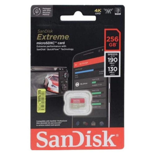 Карта памяти MICRO SDHC 256GB UHS-I SDSQXAV-256G-GN6MN SANDISK