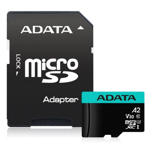 Карта памяти ADATA MICRO SDXC 64GB W/ADAP AUSDX64GUI3V30SA2-RA1