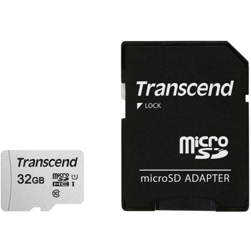 Карта памяти/ Transcend 32GB microSDHC Class 10 UHS-I U1 R95, W45MB/s with SD adapter