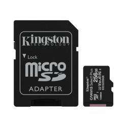 Карта памяти Kingston 256GB microSDXC Canvas Select Plus 100R A1 C10 Card + Adapter/ Kingston 256GB microSDXC Canvas Select Plus 100R A1 C10 Card + Adapter