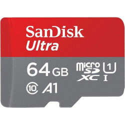 Карта памяти MICRO SDHC 64GB UHS-I SDSQUAB-064G-GN6MN SANDISK