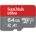 Карта памяти MICRO SDHC 64GB UHS-I SDSQUAB-064G-GN6MN SANDISK