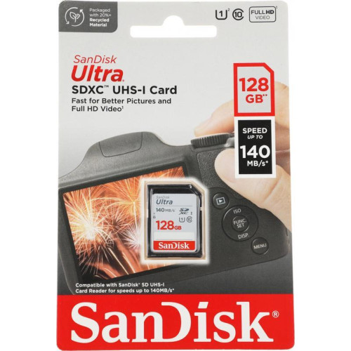 Карта памяти SanDisk SDXC 128GB UHS-I SDSDUNB-128G-GN6IN Карта памяти SanDisk SDXC 128GB UHS-I SDSDUNB-128G-GN6IN