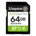 Флеш карта SDXC 64GB Kingston SDS3/64GB Canvas Select Plus V10 w/o adapter