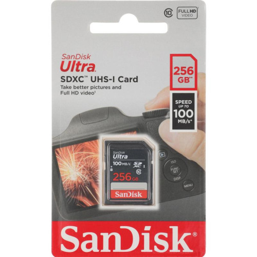 Карта памяти SanDisk SDXC 256GB UHS-I SDSDUNR-256G-GN3IN