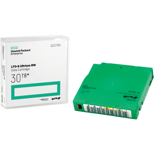 Картриджи/ HPE LTO-8 30TB RW Non Cust Lbl 20 Crtg
