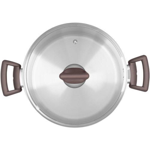 Кастрюля/ Кастрюля Rondell Fest RDS-1323 4.8л. d=24см (с крышкой) стальной