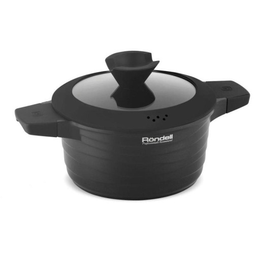 Кастрюля/ Кастрюля Rondell Walzer RDA-766 4.7л. d=24см (с крышкой) черный