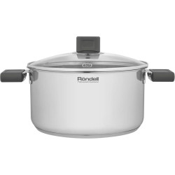 Кастрюля/ Кастрюля Rondell Quadro RDS-1597 5.1л. d=24см (с крышкой) стальной