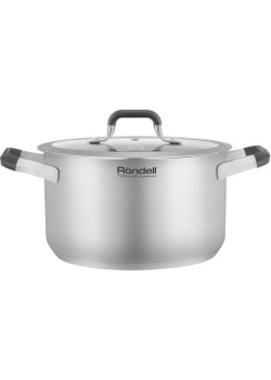 Кастрюля/ Кастрюля Rondell Stolz RDS-1754 5.2л. d=24см (с крышкой) стальной