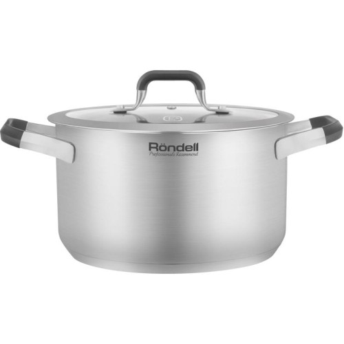 Кастрюля/ Кастрюля Rondell Stolz RDS-1754 5.2л. d=24см (с крышкой) стальной