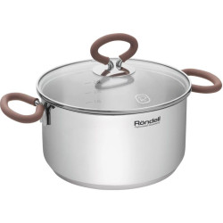 Кастрюля/ Кастрюля Rondell Etery RDS-1599 3.1л. d=20см (с крышкой) стальной