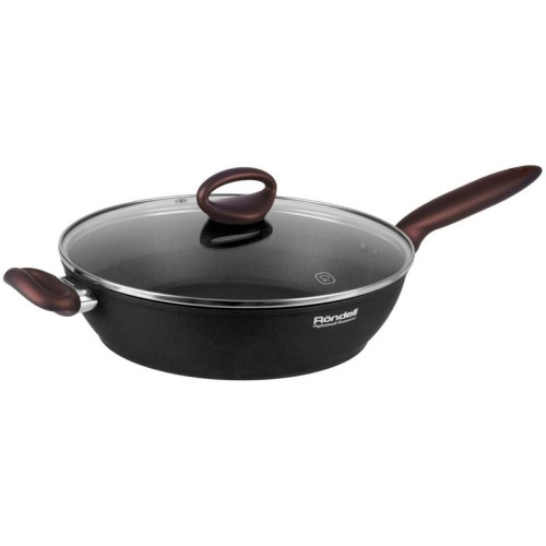 Сотейник/ Сотейник Rondell Tierno RDA-1580 d=28см (с крышкой) черный